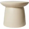 Image de Table d'appoint en grès beige 46 x 37cm Earthenware - HKliving