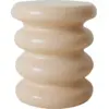 Image de Table d'appoint en terre cuite crème 36x36x35cm Allure - HKliving