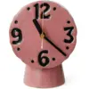 Image de Horloge rétro en céramique rose 16,2cm - HKLIVING