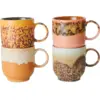 Image de 4 Tasses à café en grès 10,8cm Cape - HKLIVING