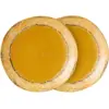 Image de 2 Assiettes d'appoint en grès jaune 22cm Paradise - HKLIVING