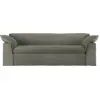 Image de Canapé 244cm en lin vert armée Nomade - HKLIVING