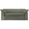 Image de Canapé 204Cm en lin vert armée Nomad - HKLIVING