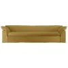 Image de Canapé 305cm en lin ocre brûlé Nomade - HKLIVING