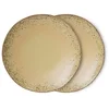 Image de 2 assiettes ronde en céramique 27,5x2cm 70's ceramics- HKliving