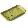 Image de Plateau rectangulaire en grès jaune 7,7x13,6x2cm Vaisselle 70s - HKLiving