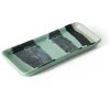 Image de Plateau rectangulaire en grès vert 7,7x18x2cm Vaisselle 70s - HKLiving