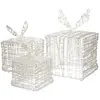 Image de ECD Germany Boîtes Cadeaux LED - Blanc chaud (3 unités)