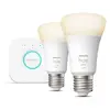 Image de Philips Kit de démarrage 2x ampoules connectées E27 + Pont de connexion