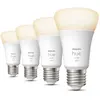 Image de Philips Hue Pack de 4 ampoules connectées 9W A60 E27 - White