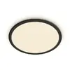 Image de Plafonnier LED Extra-Plat Noir IP44 15W Variation par Paliers 3 Niveaux CL550 Blanc chaud 2700K