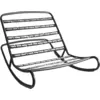 Image de Chaise à bascule pour pouf Original noire Rock'n'Roll - Fatboy