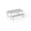 Image de Banc d'extérieur en aluminium gris clair 160x40x46,5cm Fred's - Fatboy