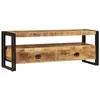 Image de vidaXL Meuble TV 120x35x45 cm Bois solide de manguier