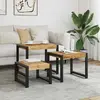 Image de vidaXL Tables gigognes 3 pcs Bois solide de manguier