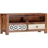 Image de vidaXL Meuble TV - 90 cm - Bois Massif