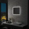 Image de vidaXL Miroir mural à LED 60x50 cm pour salle de bains