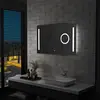Image de vidaXL - Miroir mural LED salle de bain 100x60 cm