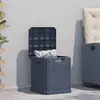 Image de vidaXL Boîte de rangement jardin - 90 L - Anthracite