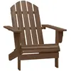 Image de vidaXL Chaise de jardin Bois Marron