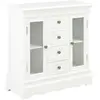 Image de VIDAXL Buffet blanc 70x28x70 cm bois de pin massif