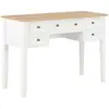 Image de VidaXL Bureau Blanc ((109,5 x 45 x 77,5 cm))