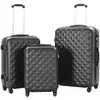 Image de vidaXL Valise 3 pcs Noir