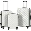 Image de VidaXL Valises Rigides - Argenté Brillant