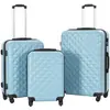 Image de vidaXL Valise rigide 3 pcs - Bleu