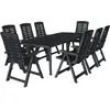 Image de vidaXL Ensemble à Manger 9 Pièces - Anthracite