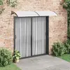 Image de vidaXL Auvent de Porte - Noir et Transparent