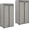 Image de vidaXL Garde-robes 2 pcs - Gris