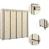 Image de vidaXL Garde-robe 4 compartiments Crème
