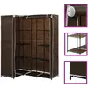 Image de vidaXL Garde-robe d'angle - Marron