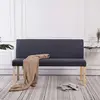 Image de vidaXL Banc - 139,5 cm Gris foncé Polyester