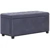 Image de vidaXL Pouf de rangement - Gris