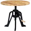Image de vidaXL Table d'appoint Bois de Manguier et Fonte