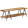 Image de vidaXL Meuble TV 160x40x50 cm Bois solide de manguier