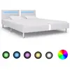 Image de vidaXL Cadre de lit avec LED 180x200 cm - Blanc