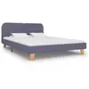 Image de VidaXL Cadre de lit sans matelas - Gris clair 180x200 cm