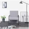 Image de vidaXL Fauteuil tissu - Gris clair