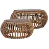 Image de VidaXL Tables Basses Rotin Teck