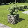 Image de vidaXL Lit surélevé à gabion - Acier galvanisé 50x50x50 cm