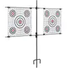 Image de vidaXL Support cible avec papier - 78x76 cm