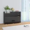 Image de vidaXL Buffet - Noir brillant