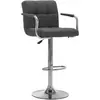 Image de vidaXL Chaise de bar - Gris Tissu