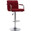 Image de vidaXL Chaise de Bar - Bordeaux