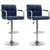 Image de VidaXL 2 Chaises de Bar Bleu