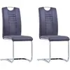 Image de VidaXL Chaises cantilever - Gris