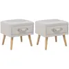 Image de vidaXL Lot de 2 Tables de Chevet - 40x35x40 cm